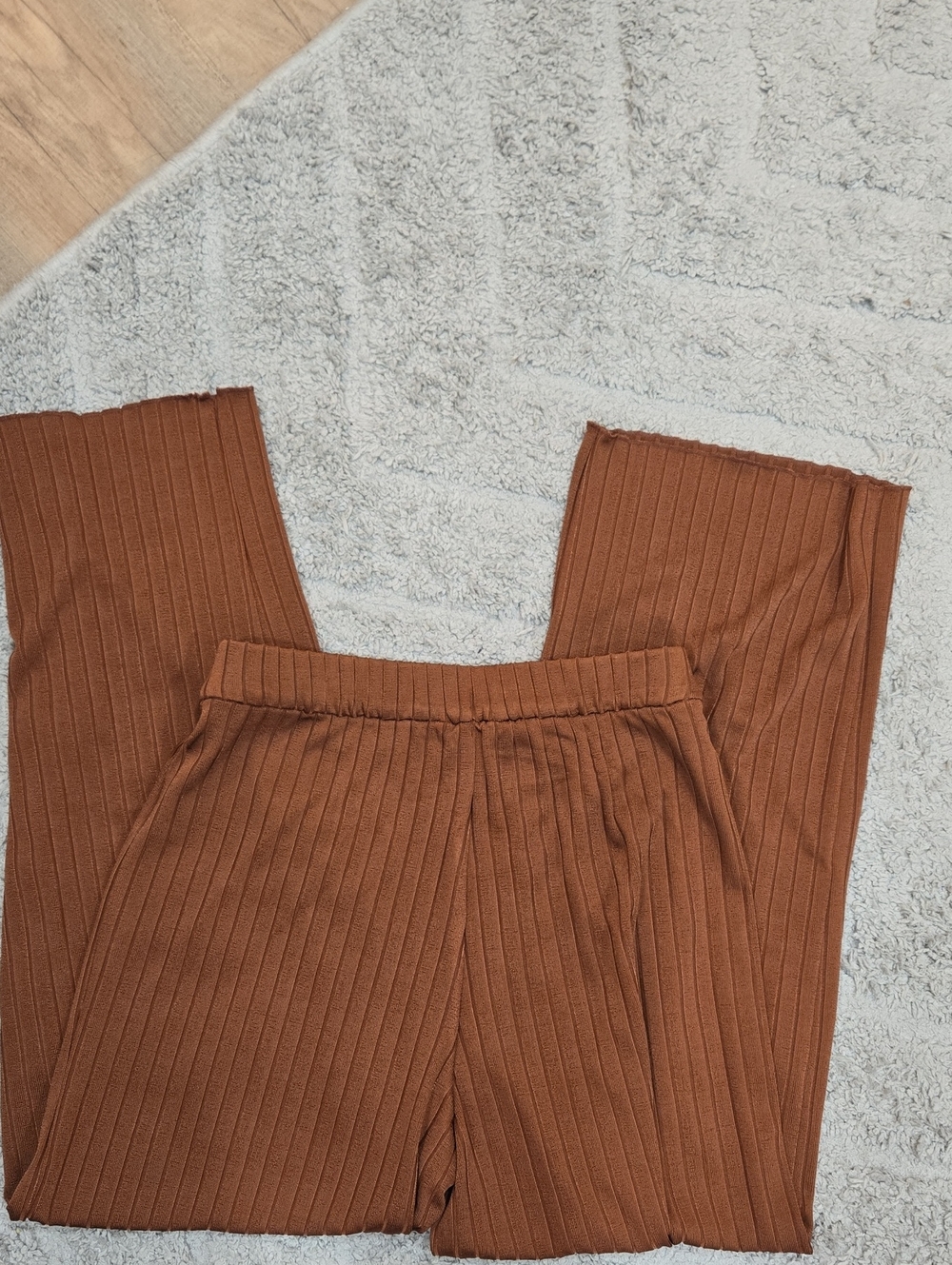 Club Monaco Ribbed Knit Pant - Rust - Picture 4 of 5